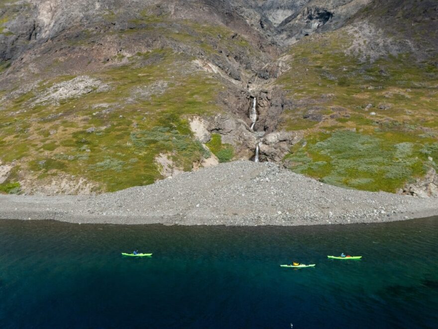 Menší vodopády jsou vhodné pro nabírání pitné vody.