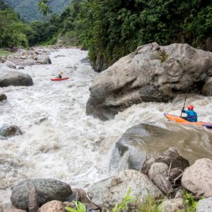 Řeka Campo Azul měla menší průtok, ale vynahradila to spádem.