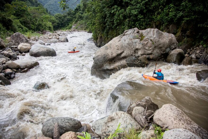 Řeka Campo Azul měla menší průtok, ale vynahradila to spádem.