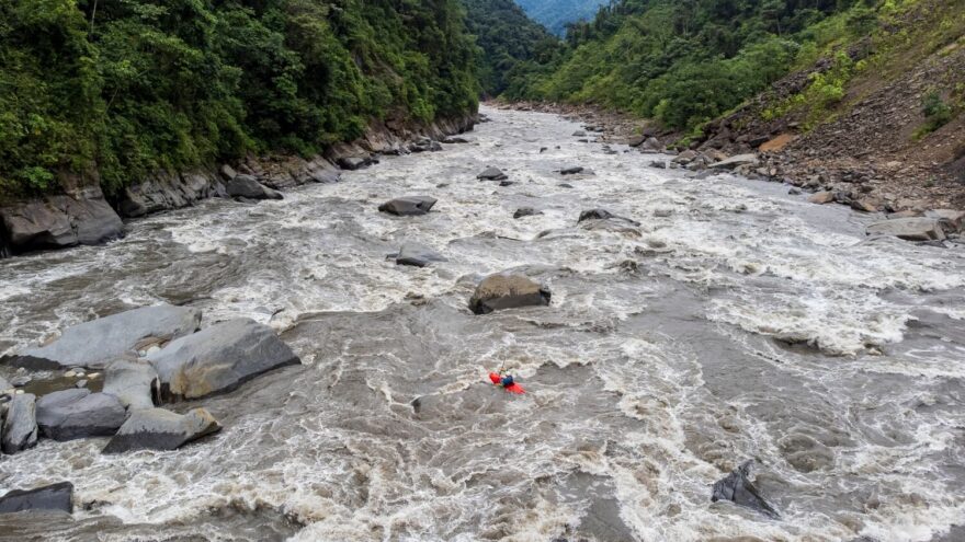Řeka San Jose Uno nám připomínala střední Ötz, ale výrazně delší.