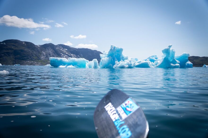 Rozpadající se ledová kra.