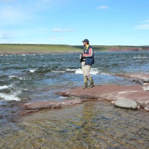 Druhá a nejsnadnější peřej z velkých čtyř na celé řece – Sand Rapids.