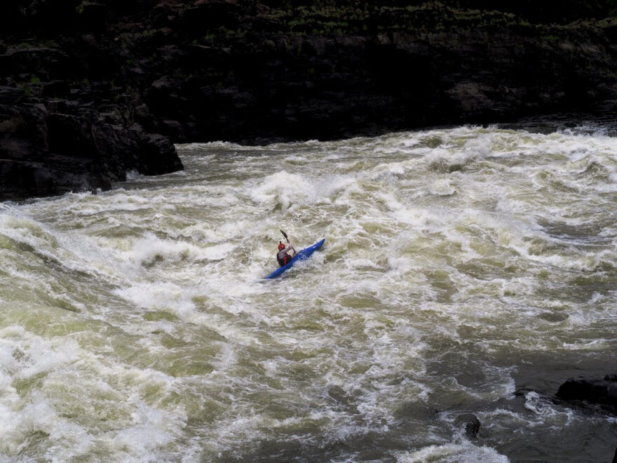 Taková normální peřej na Zambezi.