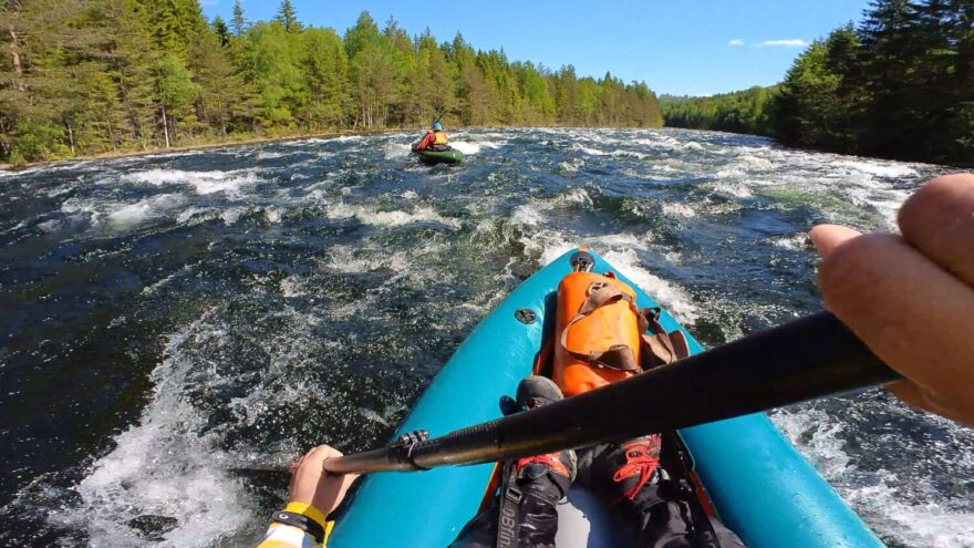 Řeka Tinne na rozježdění.
