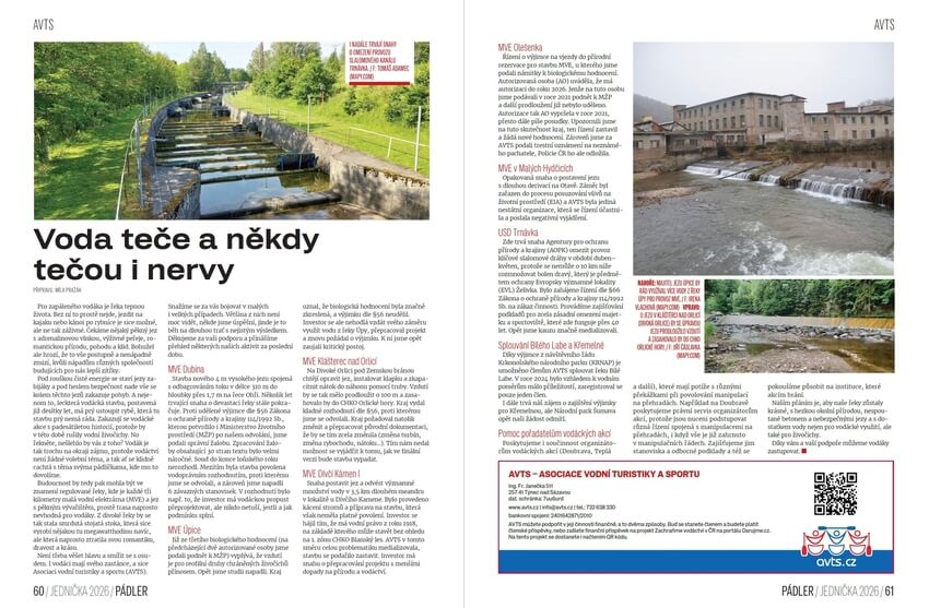 Rubrika Asociace vodní turistiky a sportu AVTS.