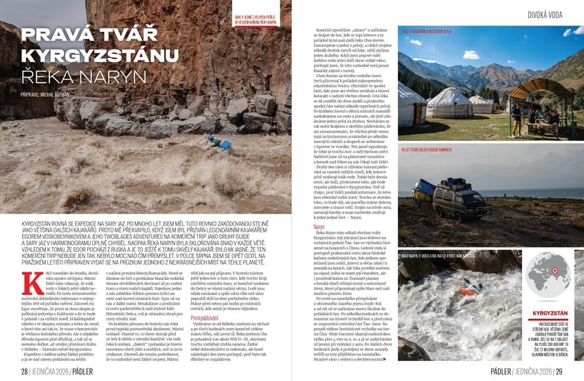 Divoké řeky Kyrgyzstánu.