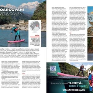 Paddleboarding na řekách Nepálu.