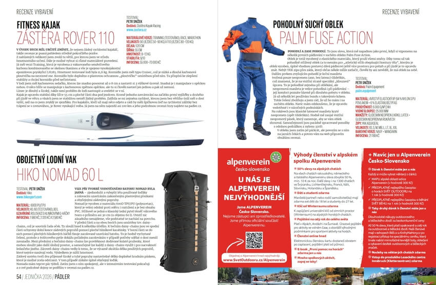 Recenze vodáckého vybavení.