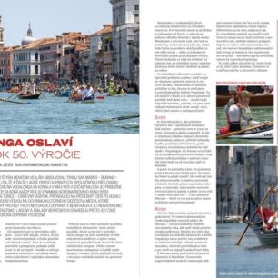 50. výročí akce slavnosti Vogalonga v Benátkách.