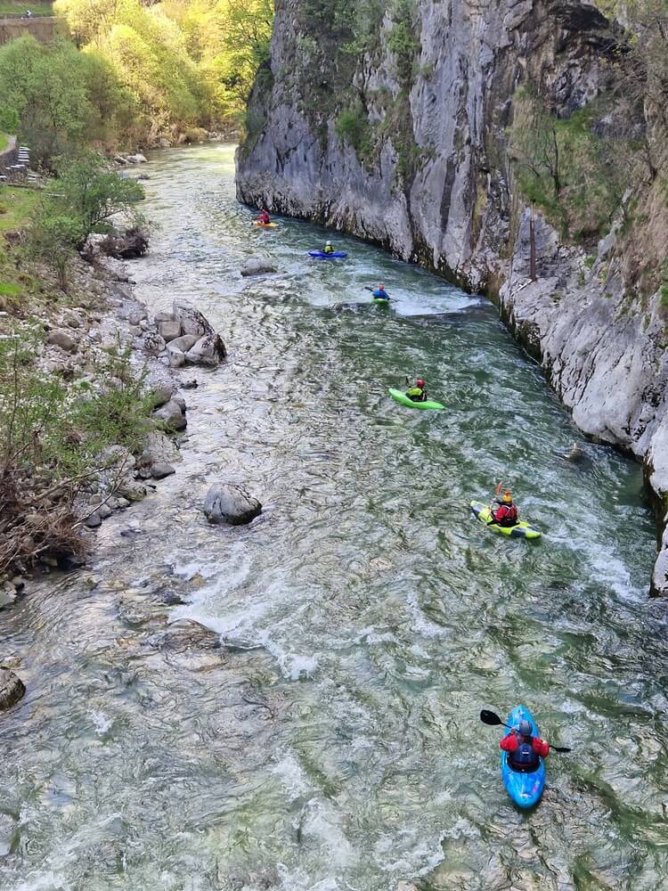 La Chéran. Soutěska Gorges de Prerouge.