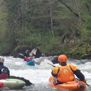 Spodní úsek řeky L´Ain.