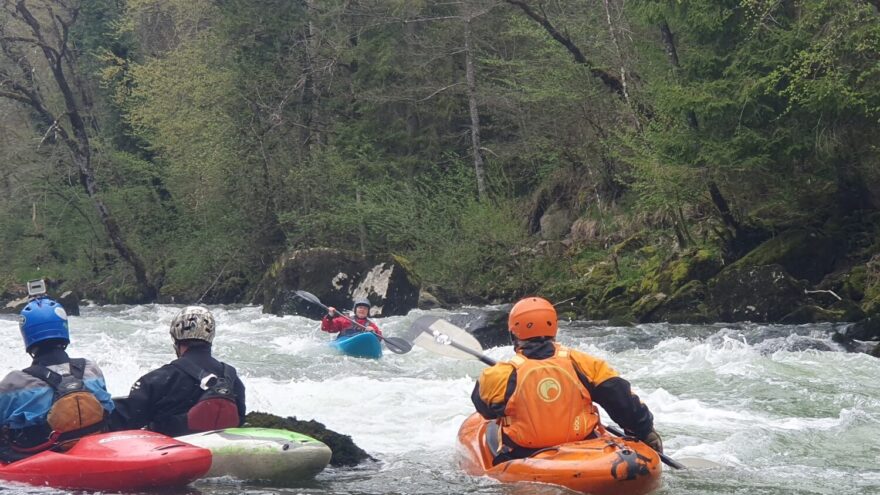Spodní úsek řeky L´Ain.