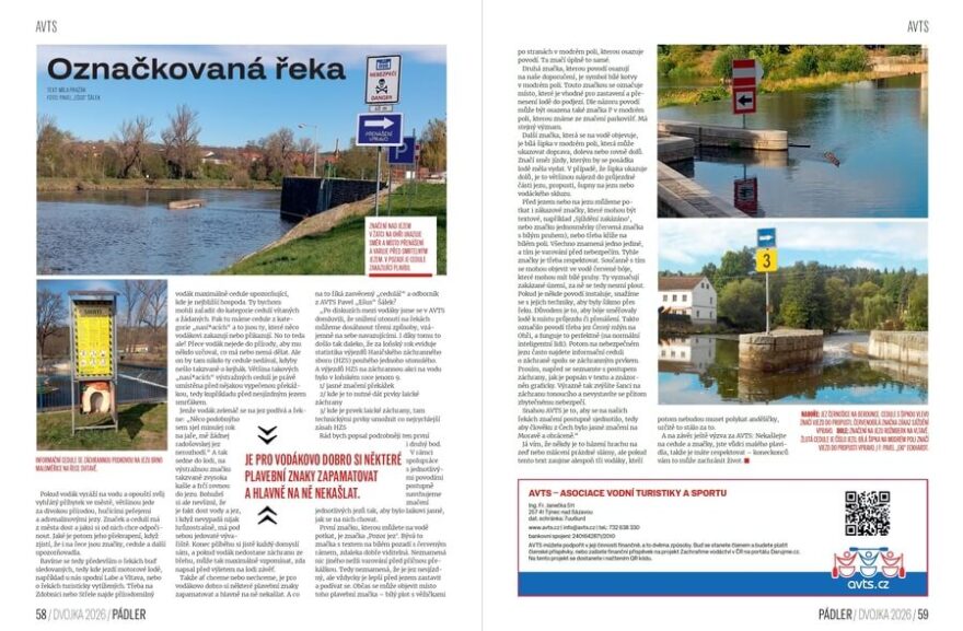 Označkovaná řeka.