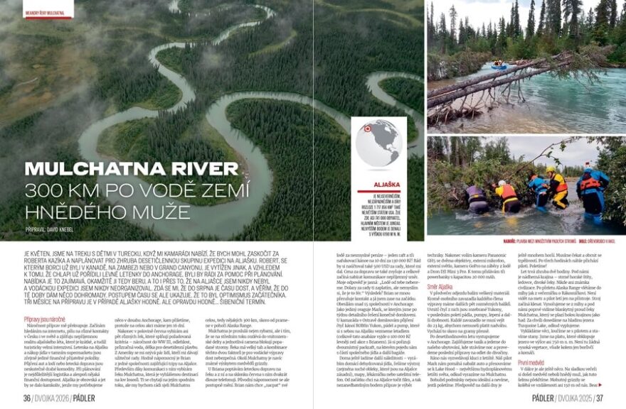 300 km po Mulchatna River.