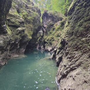 Soutěska řeky Walchen, Německo.