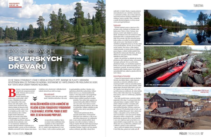 Po stopách severských dřevařů ze Švédska do Norska.
