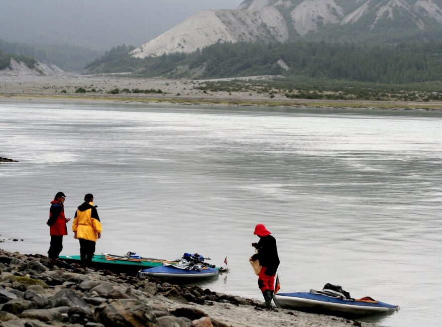 S legendárními kajaky Klepper v Glacier Bay. Aljaška.