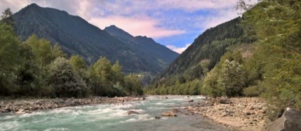 Isel a Soča na konci léta