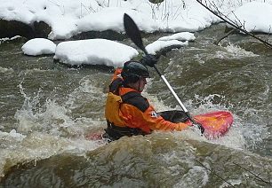 Jarní tání na Lomnici