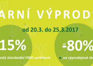Využijte jarní slevy v Hiku!