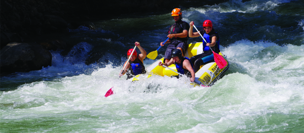 Kam s raftem v Pyrenejích