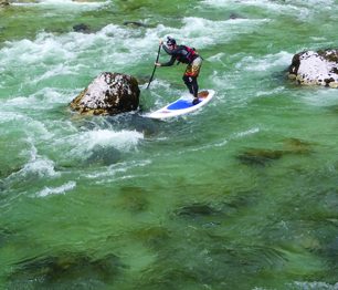 Na Salze s paddleboardem