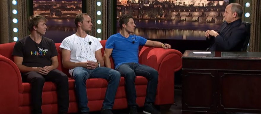 Vítězná hlídka z MS vodních slalomářů hostem v Show Jana Krause