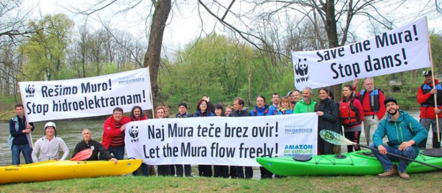 Petice proti stavbě přehrady na řece Mur