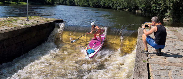 Poprvé pádlujeme vestoje