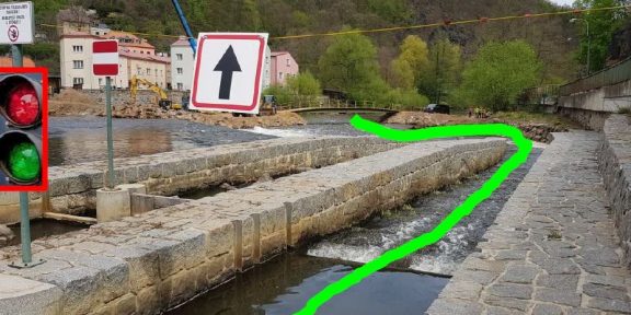 Podrobné informace k rekonstrukci jezu dolní v Lokti na Ohři a způsobu překonání staveniště pro vodáky