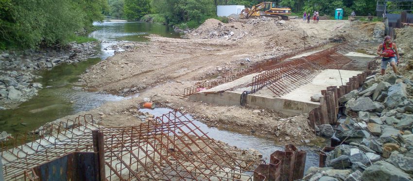 Jak překonat rekonstruovaný jez Řimice (Templ) na Moravě