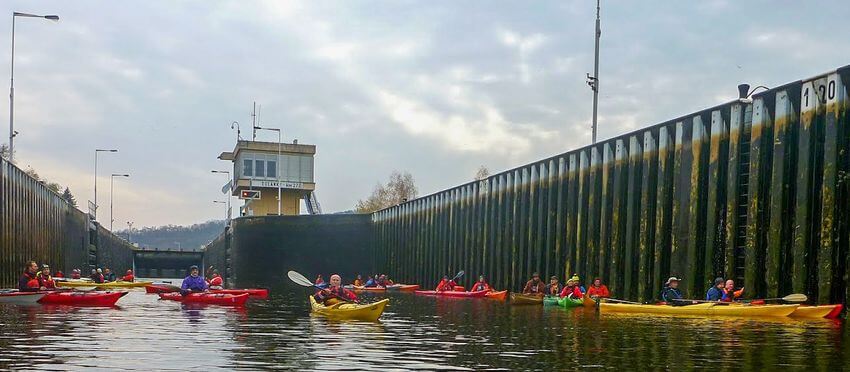 Na seakajaku z Prahy do Mělníka 2019