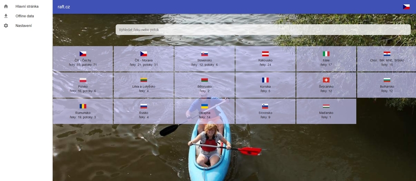 Nová aplikace pro vodáky je na světě