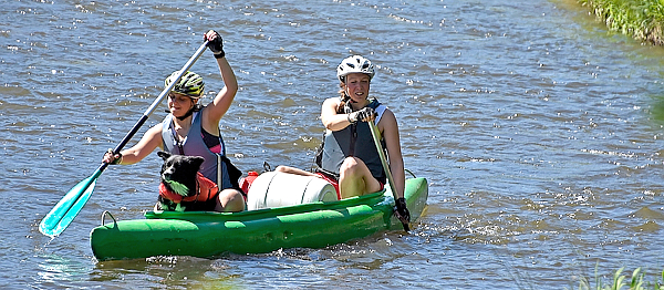 Duatlon na Ohři – do Kynšperka na koloběžce, zpět do Sokolova v kánoi