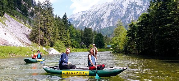 Řeka Ybbs i střední Salza nabízejí jednoduché peřeje v nedalekém Rakousku