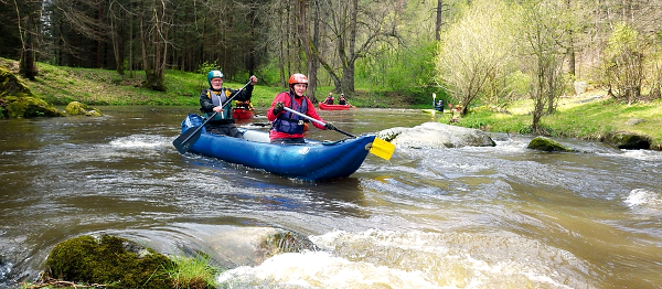 Jarní vodácký zájezd na rakouské řeky pro otužilce