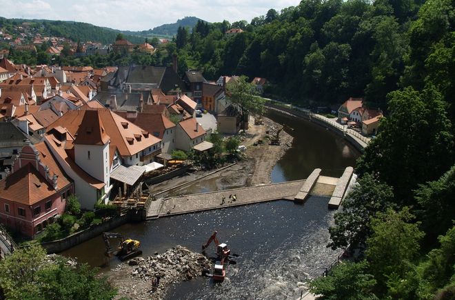 Protože bagr... (nová situace v Českém Krumlově)