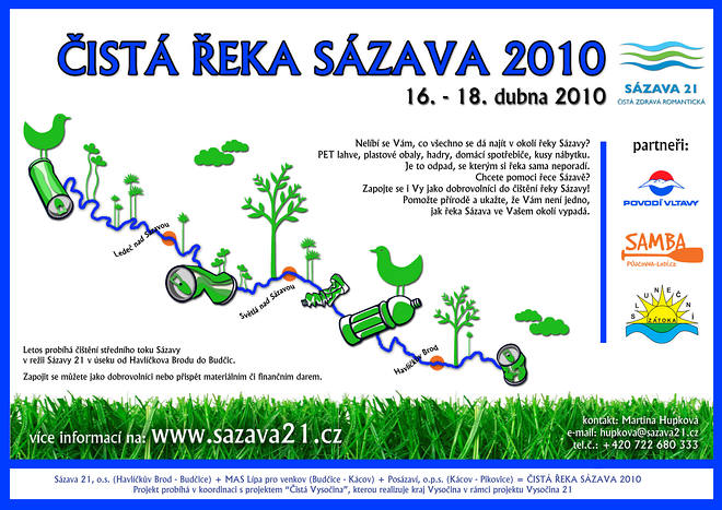 Čistá řeka Sázava letos i na Vysočině