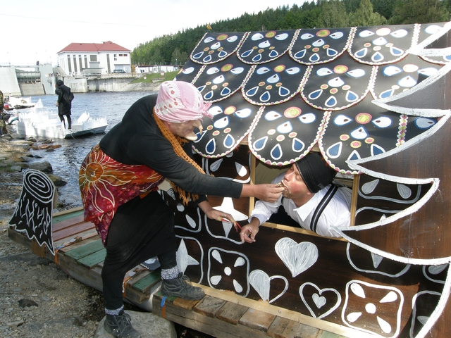 Plavba kuriozních plavidel ve Vyšším Brodě