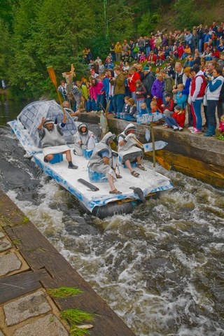 Kuriózní plavidla ve Vyšším Brodě