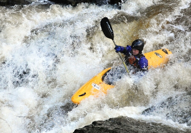 Lednová sobota s kajakem na horách
