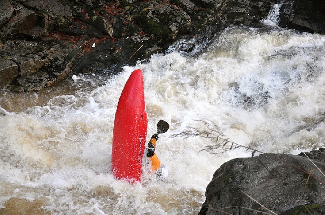 Lednová sobota s kajakem na horách