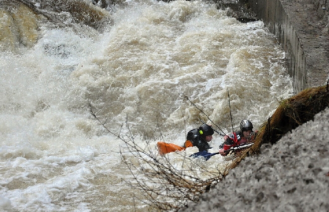 Lednová sobota s kajakem na horách