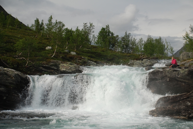 Neznámý norský potok kousek od horní Jori