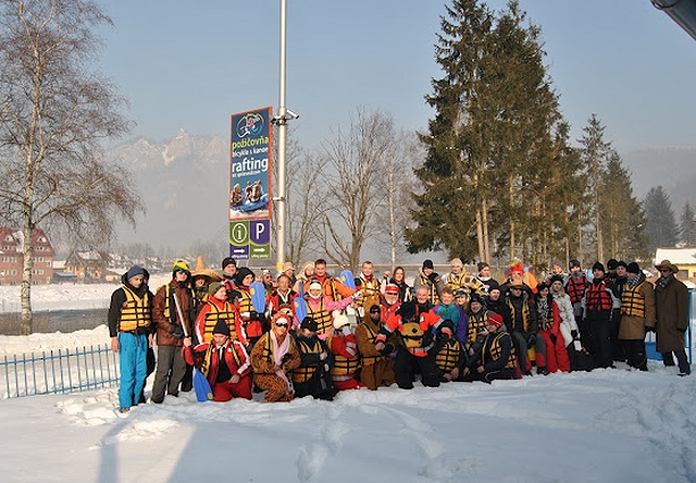 Zimný splav Dunajca