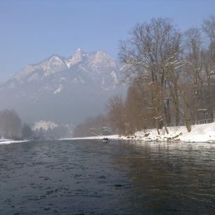 Zimný splav Dunajca
