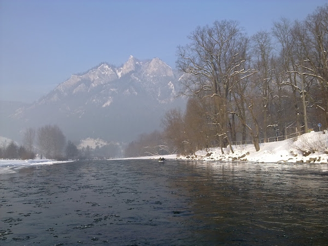 Zimný splav Dunajca