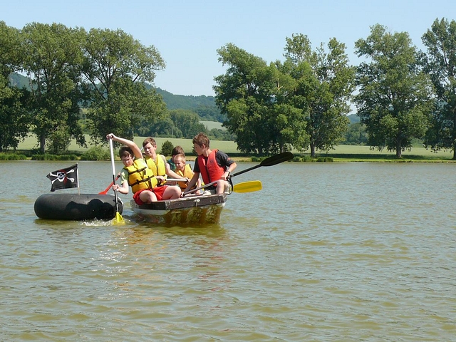 Vodácký den skautů z Ronova