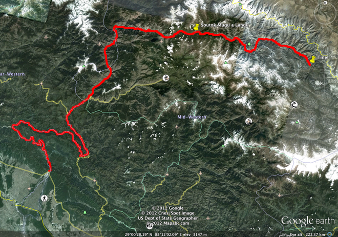 Kajman o expedici Langu Khola