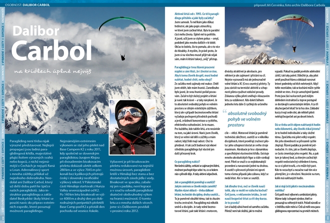 První číslo tištěného magazínu Svět outdooru